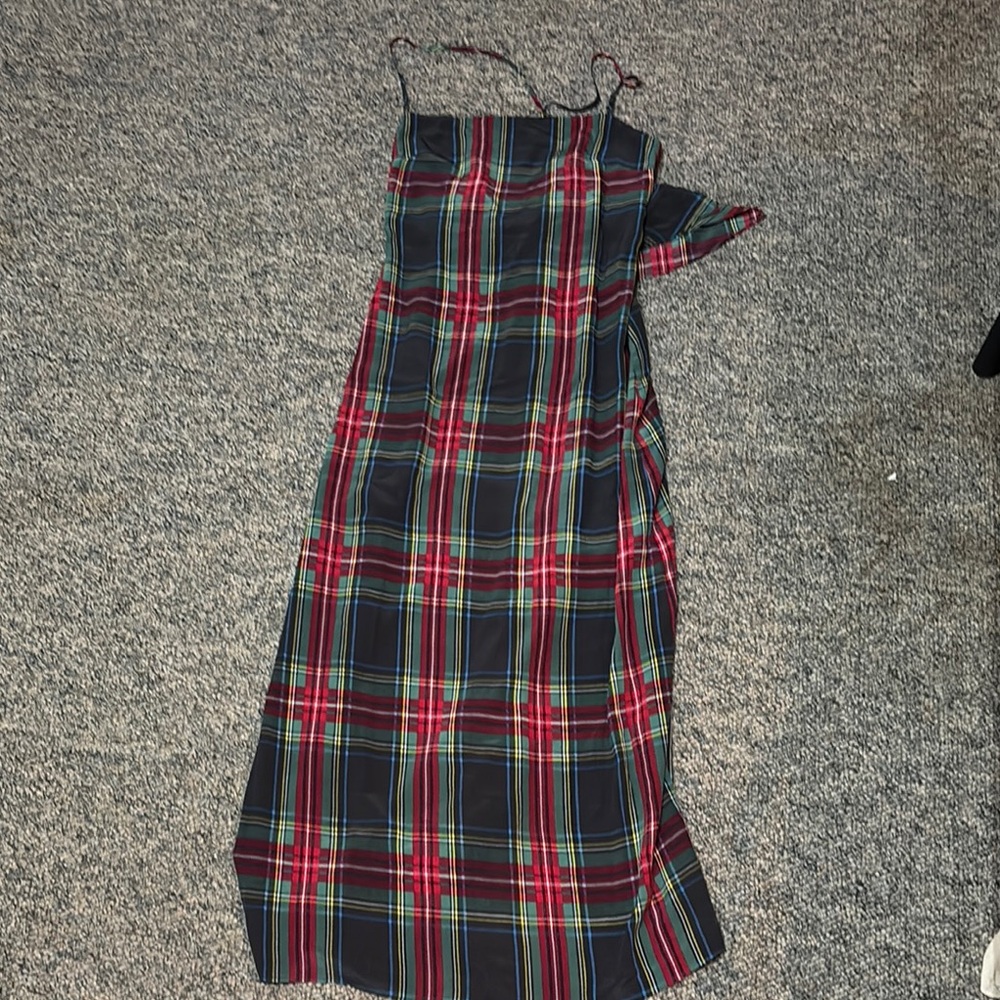Plaid Maxi Dress